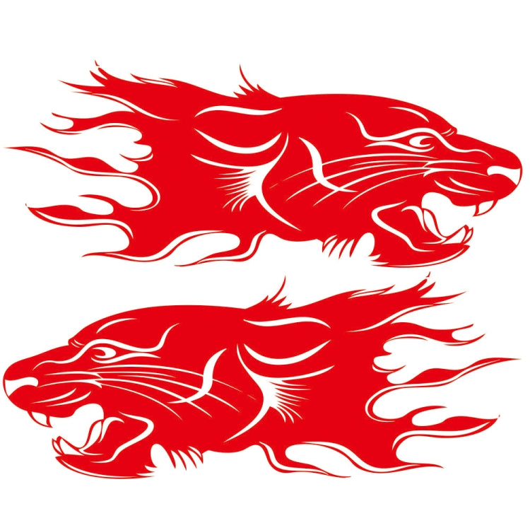 2 PCS/Set D-417 Lion Pattern Car Modified Decorative Sticker