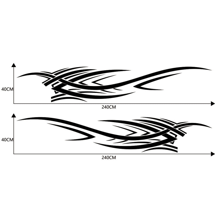 2 PCS/Set D-503 Totem Pattern Car Modified Decorative Sticker