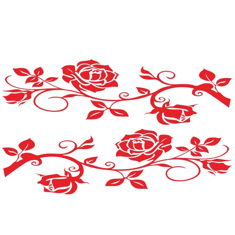 2 PCS/Set D-545 Rose Pattern Car Modified Decorative Sticker
