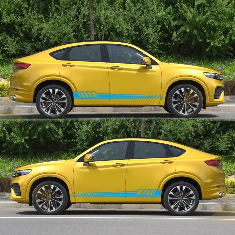 2 PCS/Set D-707 Striped Totem Pattern Car Modified Decorative Sticker