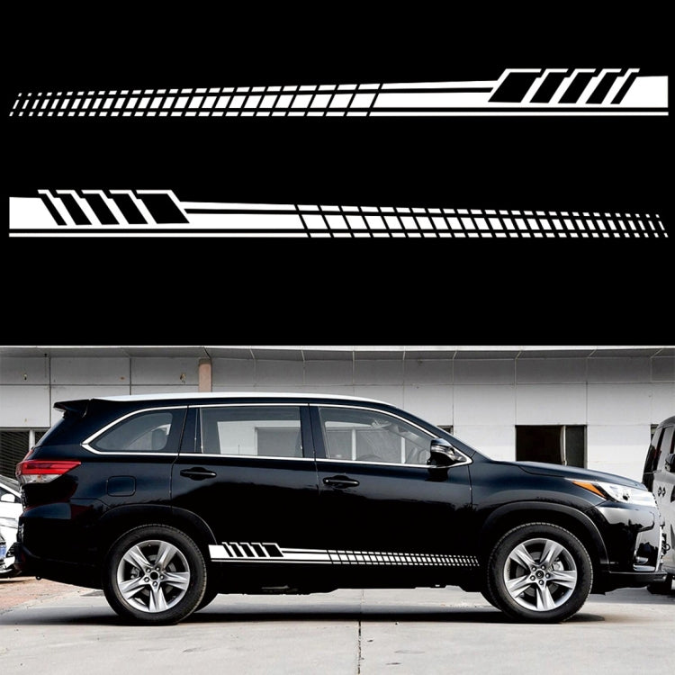 2 PCS/Set D-707 Striped Totem Pattern Car Modified Decorative Sticker