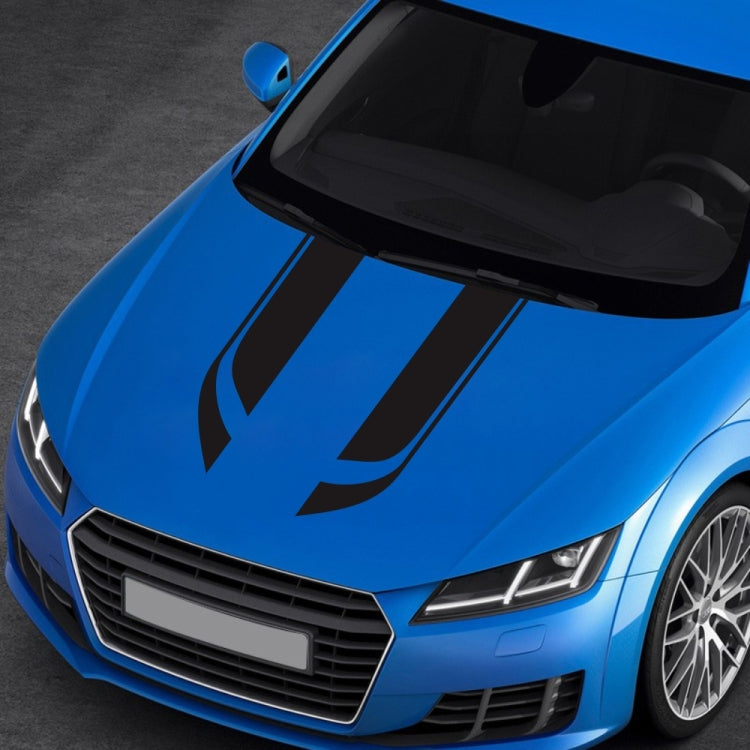 D-711 Stripe Pattern Car Modified Hood Decorative Sticker