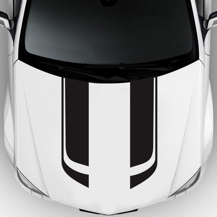 D-711 Stripe Pattern Car Modified Hood Decorative Sticker