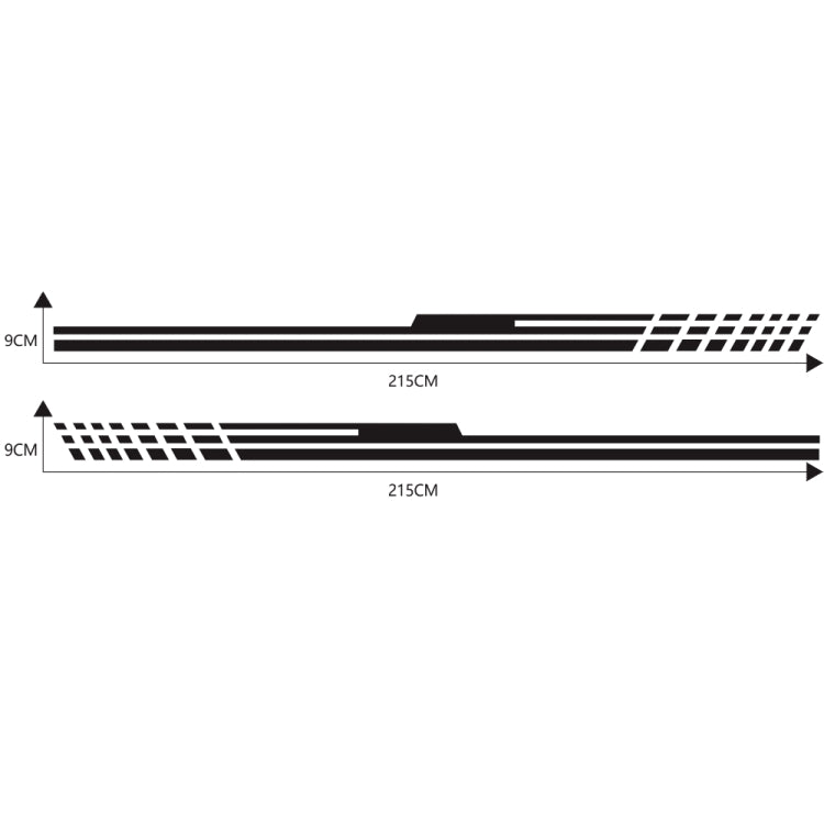 D-730 Stripe Pattern Car Modified Decorative Sticker