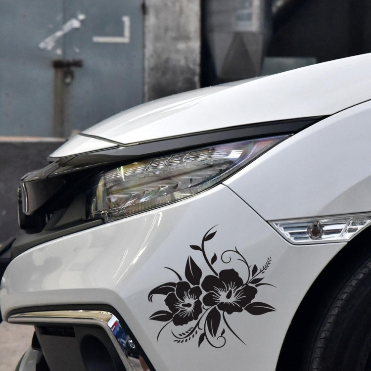 D-798 Flowers Bloom Pattern Car Modified Decorative Sticker