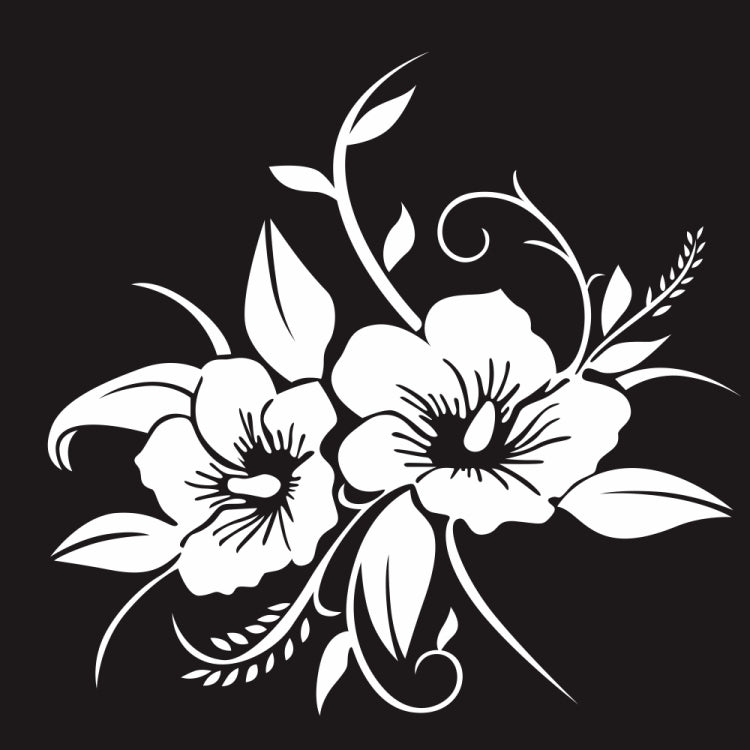 D-798 Flowers Bloom Pattern Car Modified Decorative Sticker