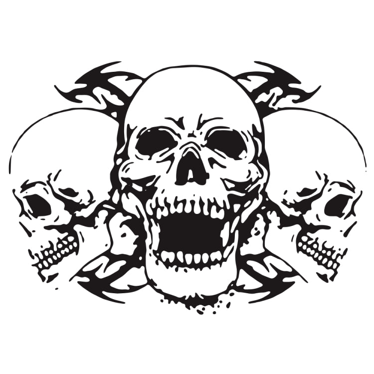 D-923 Three Skulls Pattern Car Modified Decorative Sticker