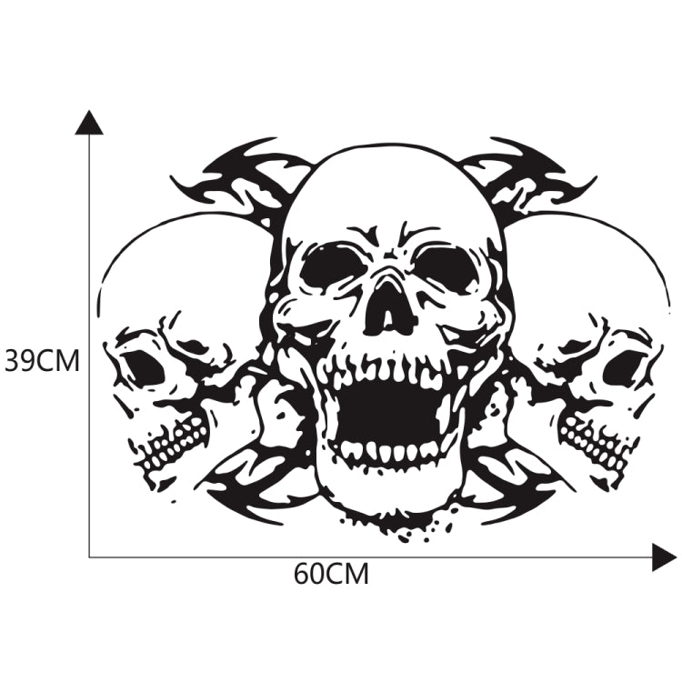 D-923 Three Skulls Pattern Car Modified Decorative Sticker