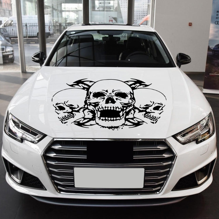 D-923 Three Skulls Pattern Car Modified Decorative Sticker
