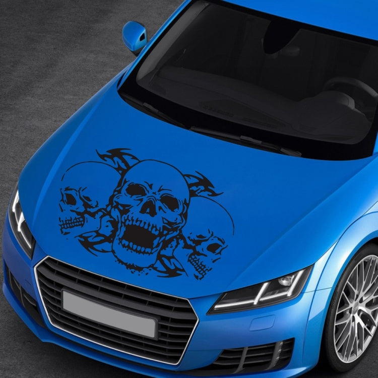 D-923 Three Skulls Pattern Car Modified Decorative Sticker