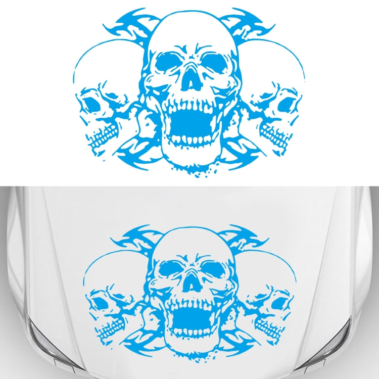 D-923 Three Skulls Pattern Car Modified Decorative Sticker