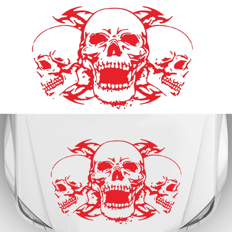 D-923 Three Skulls Pattern Car Modified Decorative Sticker