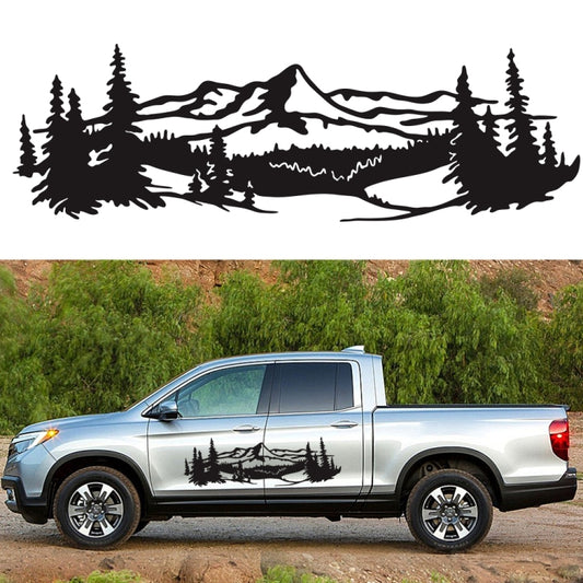 2 PCS/Set D-957 Mountains Pattern Car Modified Decorative Sticker