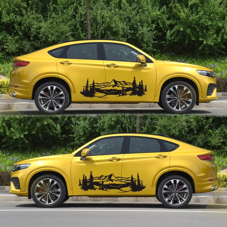 2 PCS/Set D-957 Mountains Pattern Car Modified Decorative Sticker