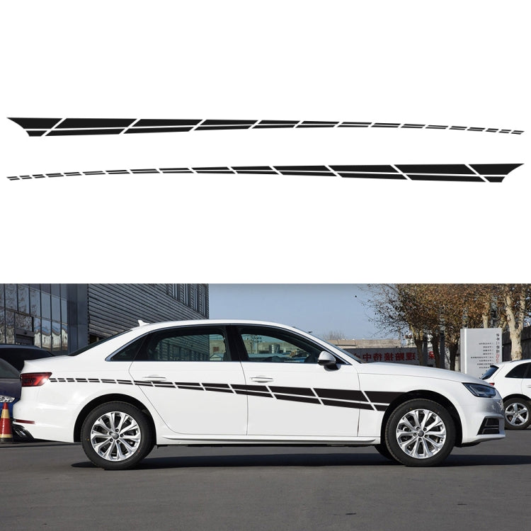 2 PCS/Set D-961 Checkered Flag Pattern Car Modified Decorative Sticker