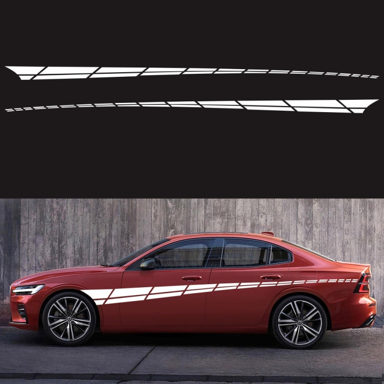 2 PCS/Set D-961 Checkered Flag Pattern Car Modified Decorative Sticker