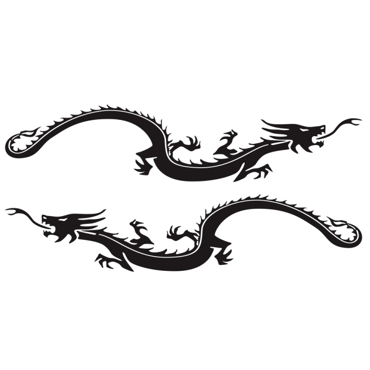 2 PCS/Set D-965 Dragon Pattern Car Modified Decorative Sticker