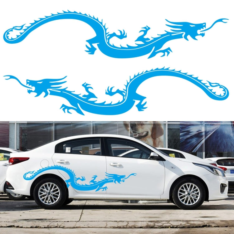 2 PCS/Set D-965 Dragon Pattern Car Modified Decorative Sticker
