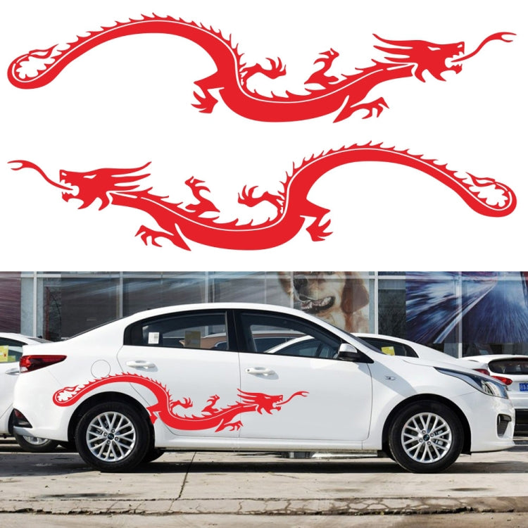 2 PCS/Set D-965 Dragon Pattern Car Modified Decorative Sticker
