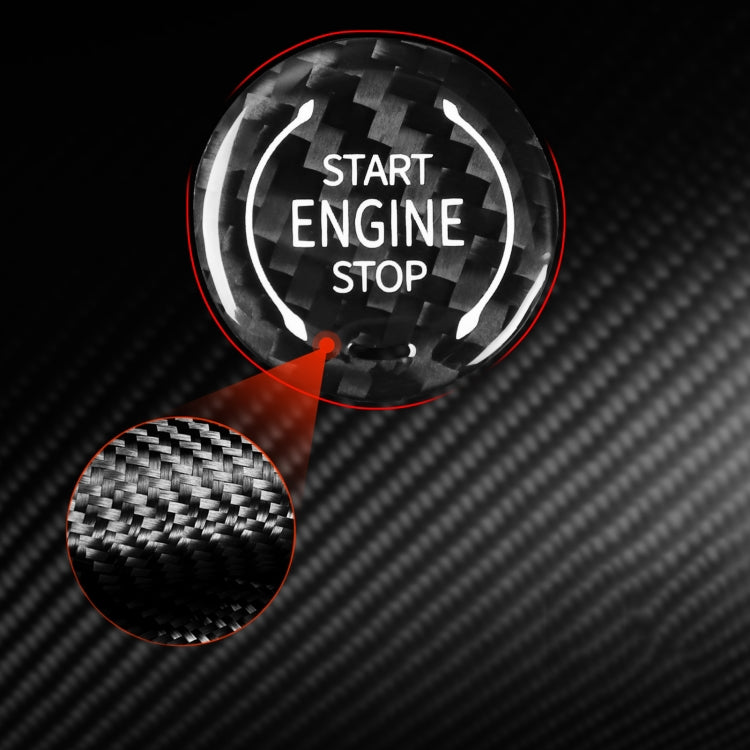 Car Carbon Fiber Engine Start Stop Ignition Button for Chevrolet Corvette C8 2020-2021