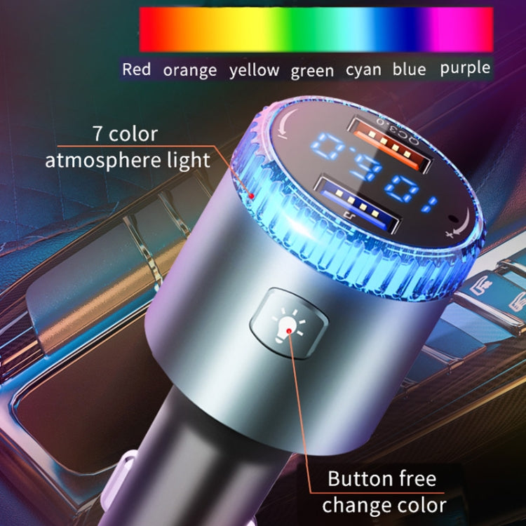 BC77 QC3.0 Fast Charging Car Bluetooth Hands-free MP3 Player FM Transmitter