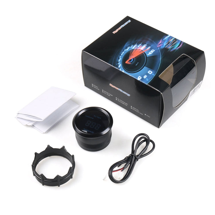 Car Modified 12V Universal 52mm Blue Light Digital Display Meter