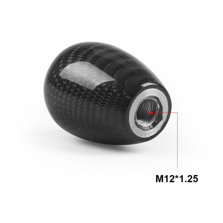 Car Modified 6 Speed Carbon Fiber Gear Stick Shift Knob Head