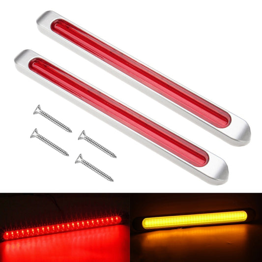 2 PCS 72LEDs Two-color Brake Turn Tail Light