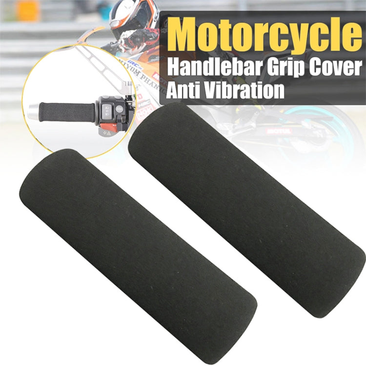 1 Pair Motorcycle Non-slip Sweat-absorbing Waterproof Sponge Handle Cover