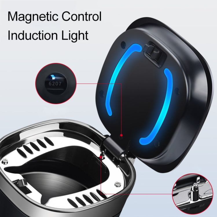 Car Portable Metal Ashtray Built-in LED