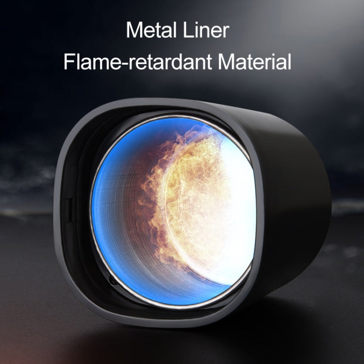 Car Portable Metal Ashtray Built-in LED