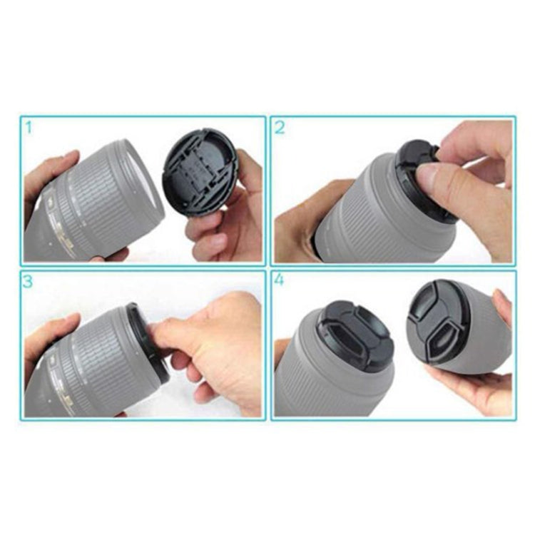Center Pinch Camera Lens Cap for Canon