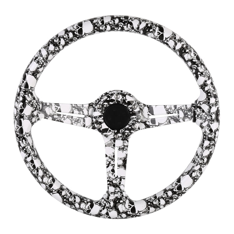 35cm Car Racing Graffiti ABS Steering Wheel
