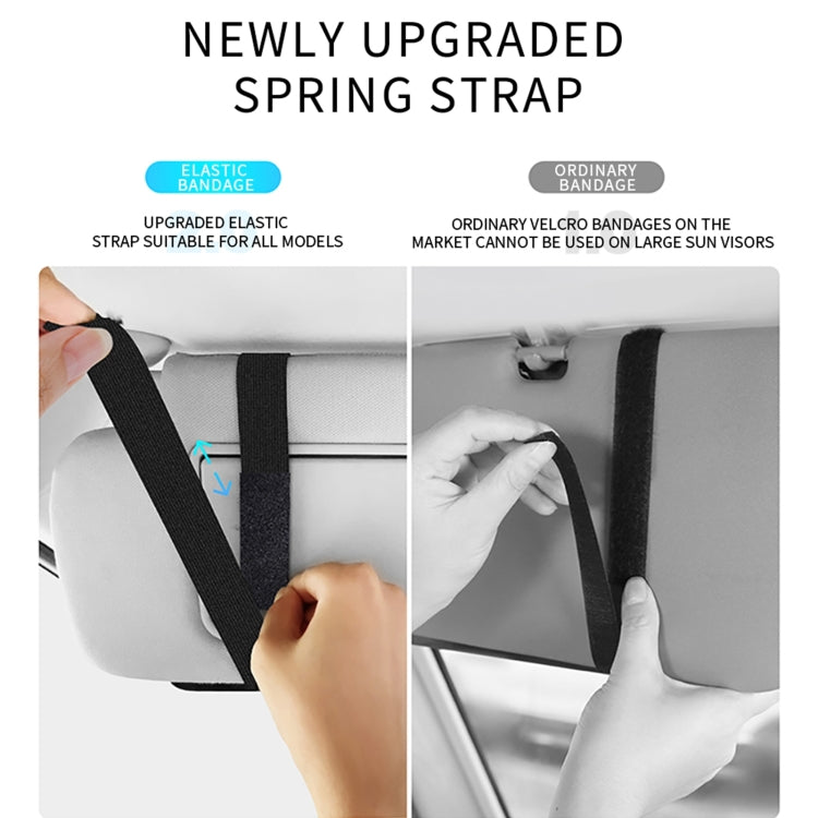 2 PCS Car Sun Viso Sheepskin Leather Storage Bag