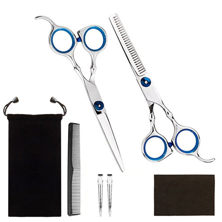 Professional Hair Cutting Thinning Scissor Hairdressing Flat Shear Scissors Kit