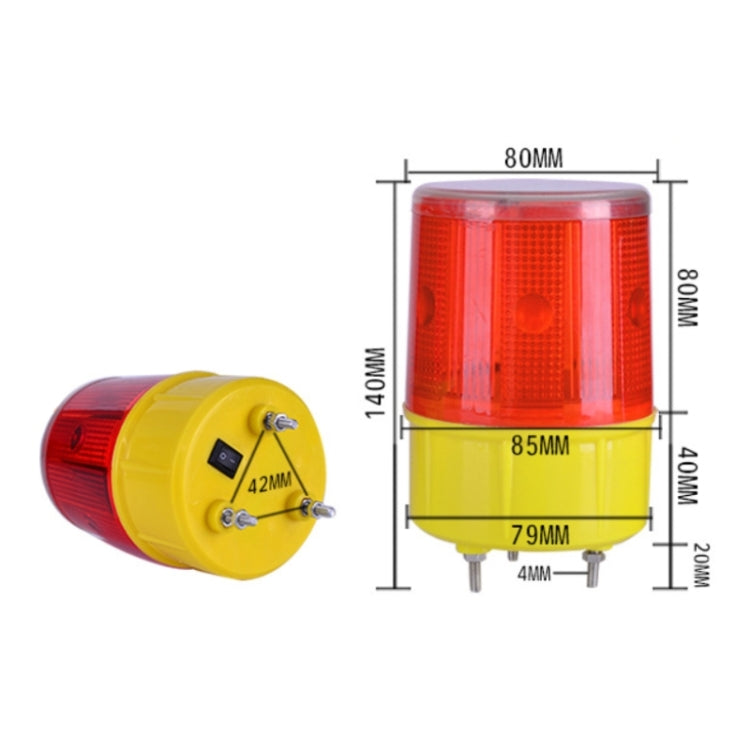 Night Solar Safety Warning Flash Light