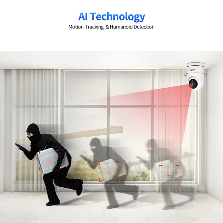 SriHome SH042 2.0MP 1080P HD AI WiFi Pan-tilt Surveillance Camera