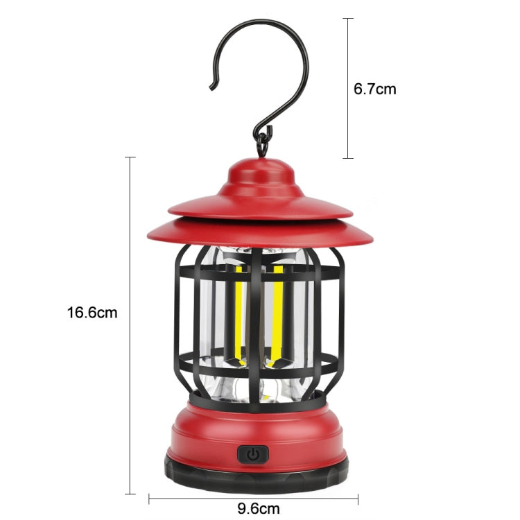 Portable Retro Hanging Lamp Lantern Camping Tent Light