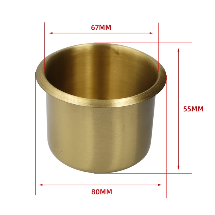 Functional Sofa RV Cup Holder Car Embedded Brass Cup Holder