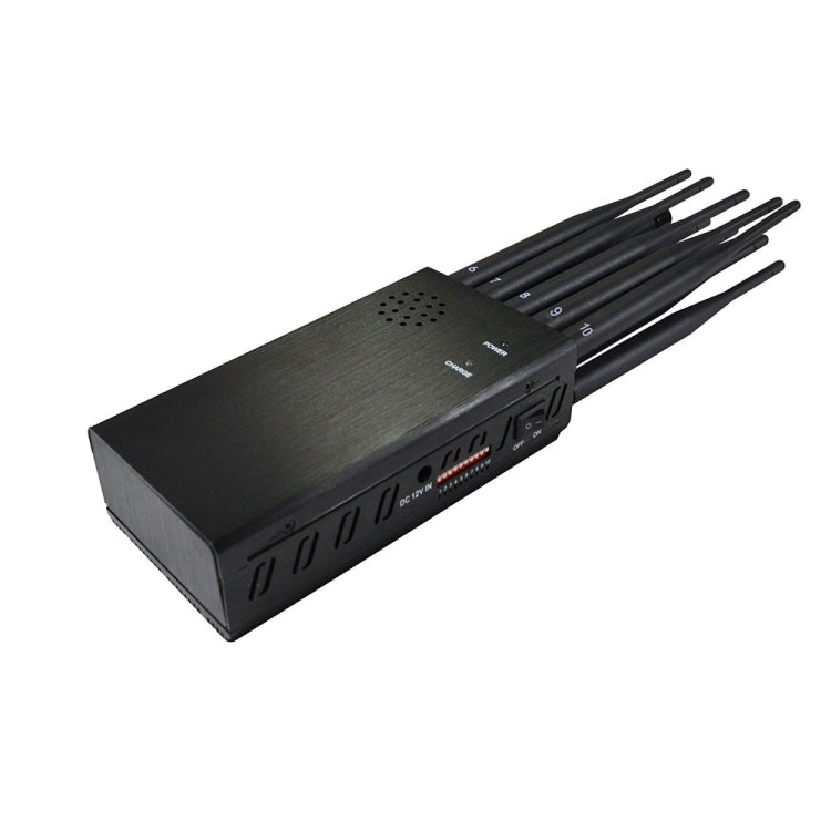 JAX-121A-10B 2G/3G/4G/WIFI/GPS/LOJACK 10 Antennas Mobile Signal Jammer