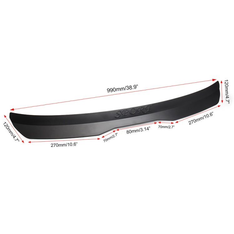Universal Car Modified Hatchback Rear Roof Spoiler Wing