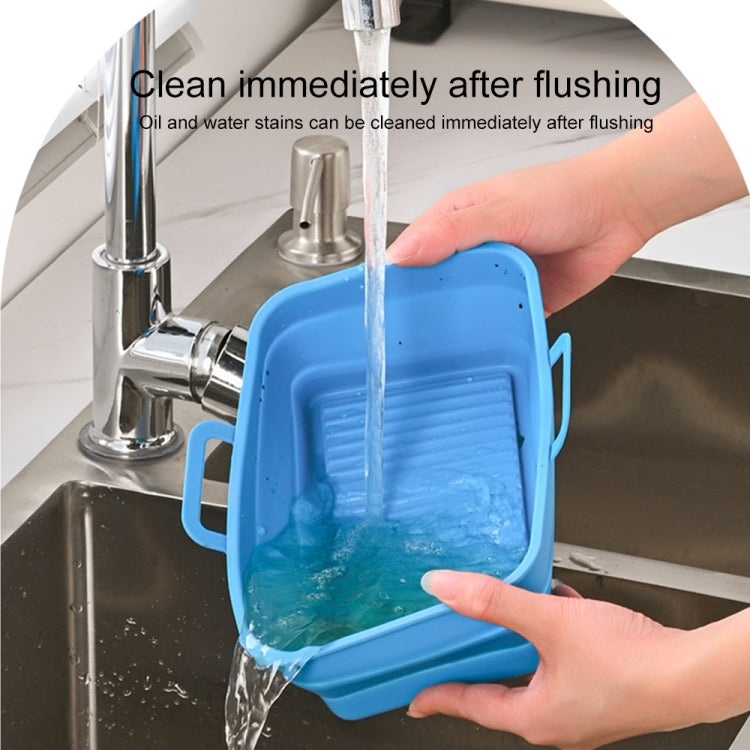 Rectangular Double Pull Basket Foldable Silicone Air Fryer Baking Pan