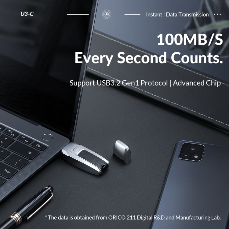 ORICO USB Flash Drive, Read: 260MB/s, Write: 70MB/s, 32GB USB-A, 32GB Type-C, 64GB Type-C, 128GB USB-A, 256GB USB-A, 256GB Type-C
