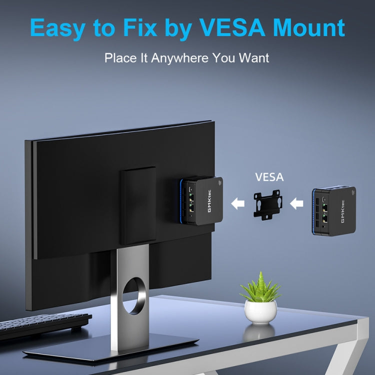 GMK KB7 Windows 11 Pro Mini PC, 16GB+512G, Intel Pentium Silver N6005 Quad Core, Support WiFi & BT