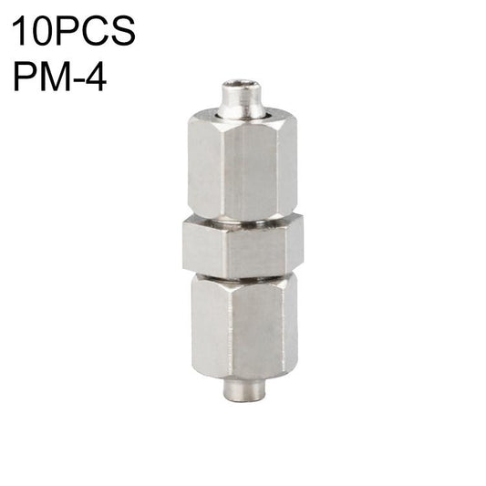 PM-4 LAIZE 2pcsNickel Plated Copper Straight Pneumatic Quick Connector