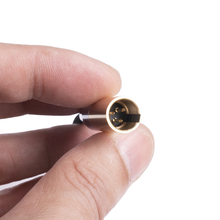 SB423M120-03 6.35mm + 3.5mm Male to Mini XLR 3pin Male Audio Cable, Length: 30cm