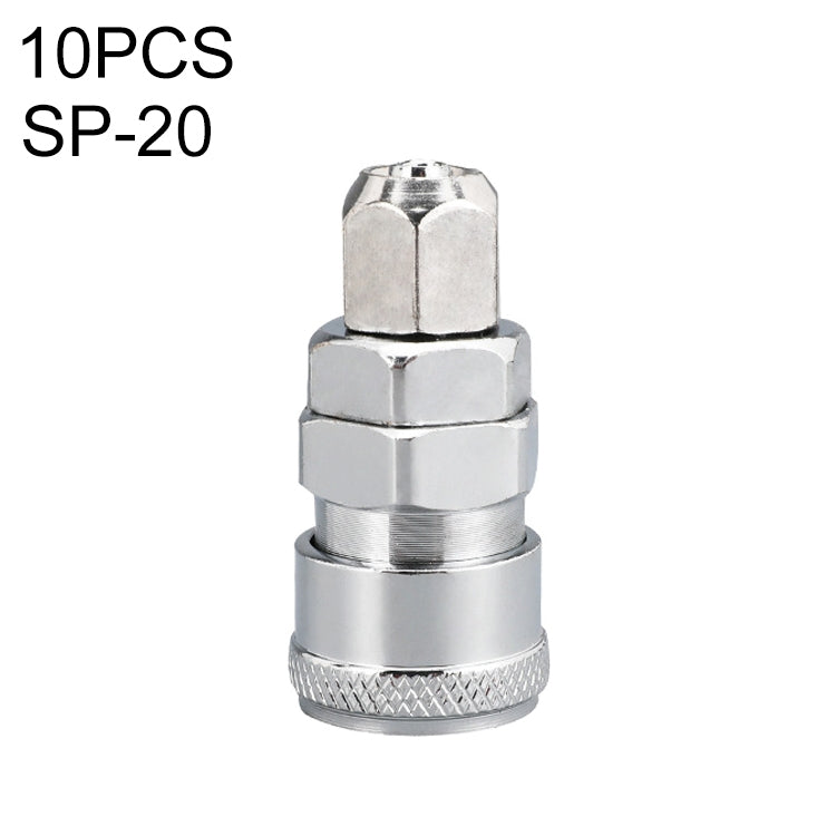 10pcs C-type Self-lock Air Tube Pneumatic Quick Fitting Connector