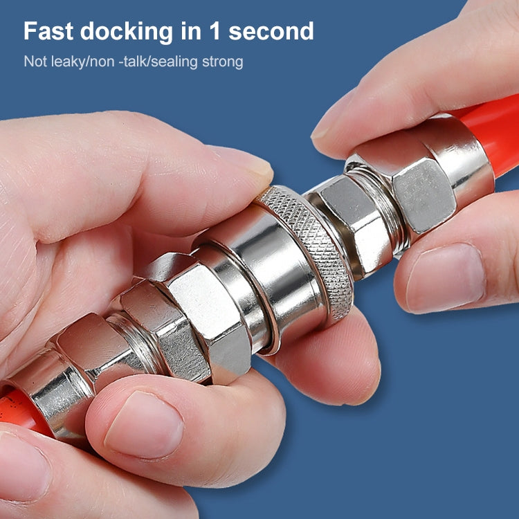 10pcs C-type Self-lock Air Tube Pneumatic Quick Fitting Connector