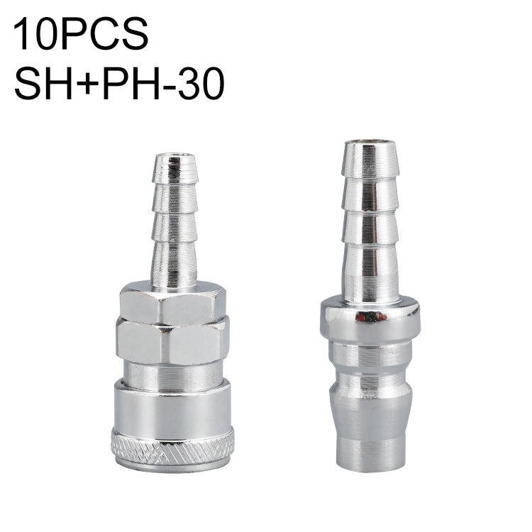 10pcs C-type Self-lock Air Tube Pneumatic Quick Fitting Connector