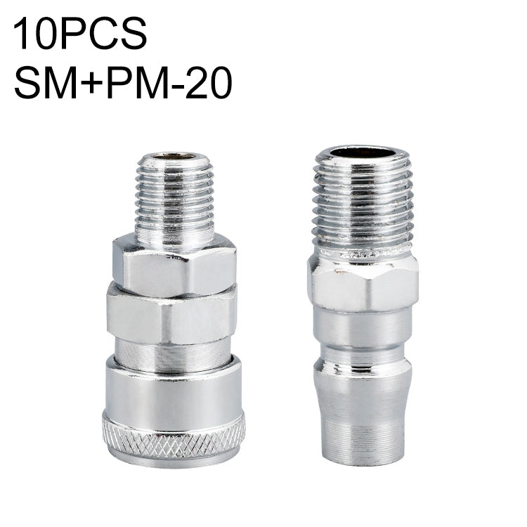 10pcs C-type Self-lock Air Tube Pneumatic Quick Fitting Connector